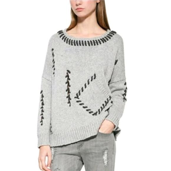 Desigual Women's Liso Woman Flat Knitted Thick Gauge Pullover Size Small - Picture 1 of 9